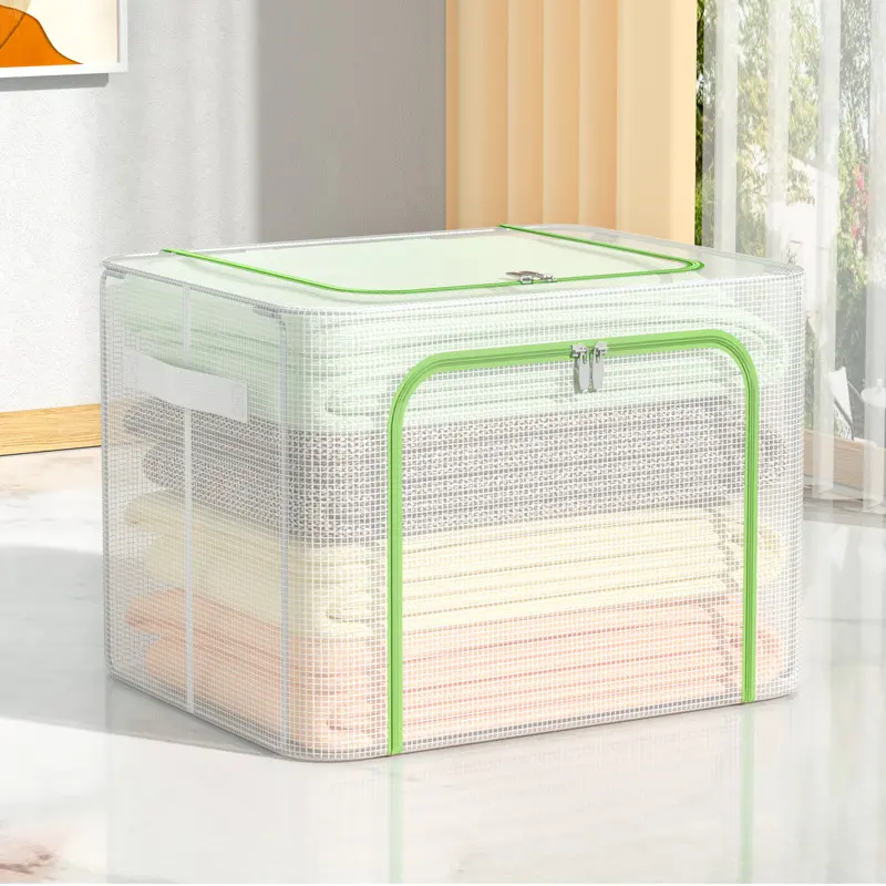 Hộp vải đựng quần áo có nắp size 50 x 40 x 33cm (66L)