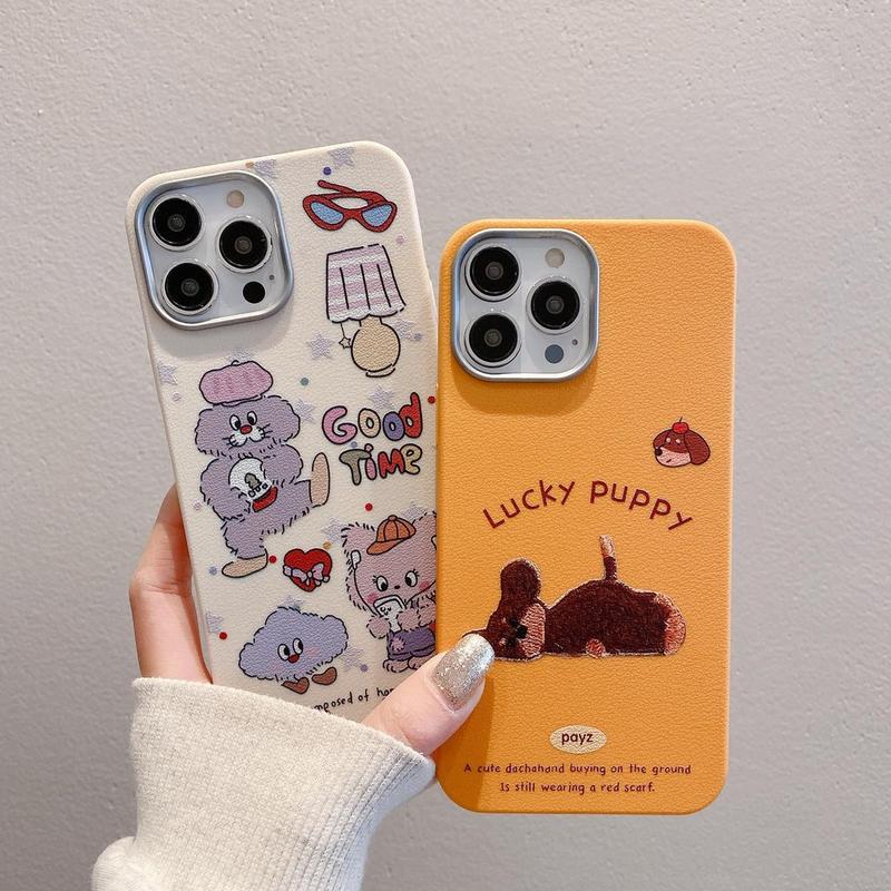 Fashion Cats Bear Panda Artificial leather Phone Case For VIVO V23 V27 V29 V30 V40 Y30 Y36 Y52 Y72 Y73 Y76 Y77 Y78 Drop-resistant Protective Case 6