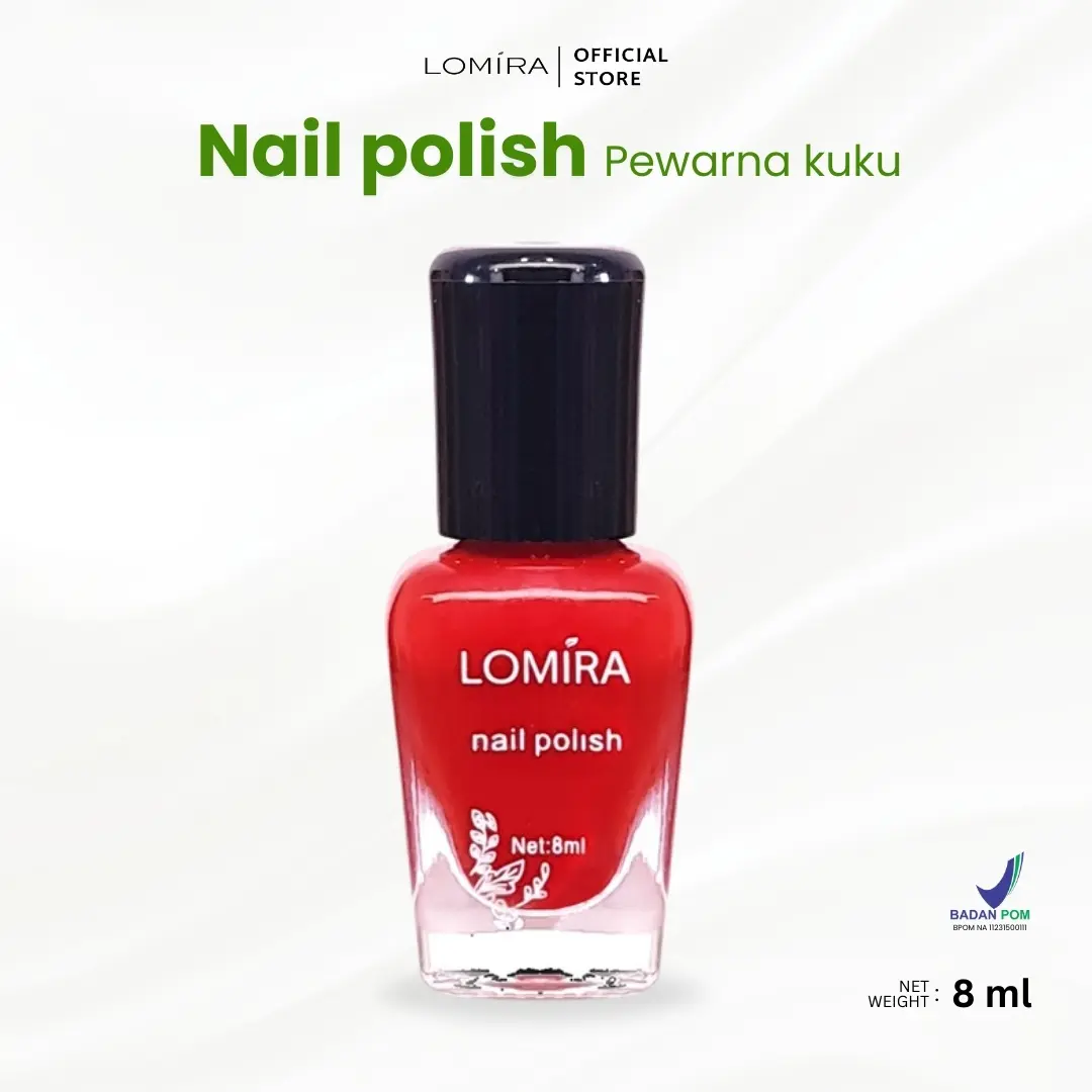 LOMIRA Nail Polish Full The Beautifull Color High Gloss Tahan Lama Cat Kuku Art 12 Pewarna Tangan Kutek