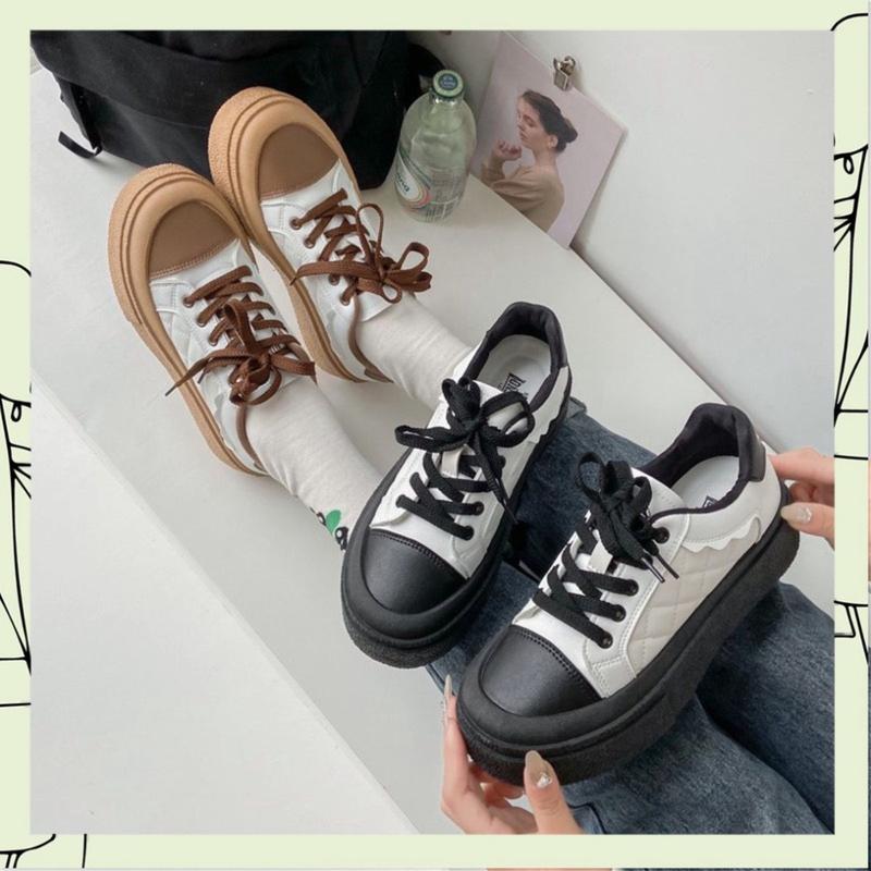 Giày thể thao nữ thời trang đế độn cao 5 phân nhiều màu kiểu Ulzzang siêu rẻ HYEON GD08 5