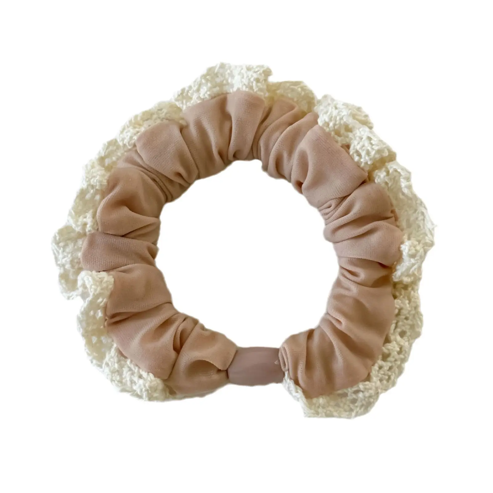 French Style Small Fragrance Lace Ice Silk Hair Tie No Trace No Damage Elegant Hair Ring Versatile High-end Hair Rope for Women