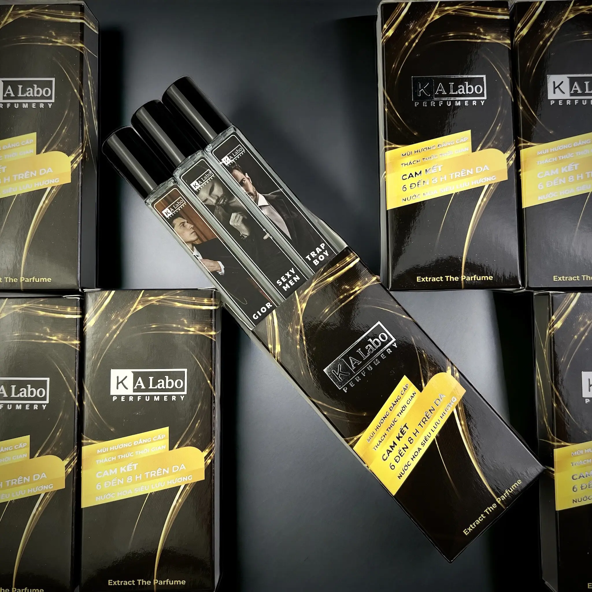 Combo 3 Chai Nước Hoa Nam Kalabo Lưu Hương 6 - 8 Tiếng Cosmetic Perfume Mỹ Phẩm