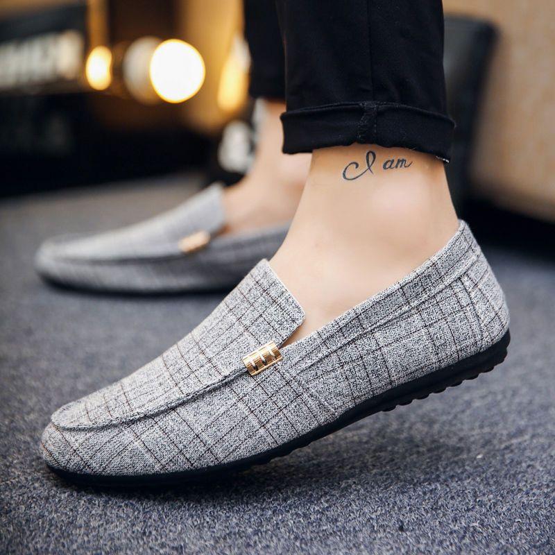 Giày Lười Nam, Bộ Sưu Tập Mùa Lò Xo 2024 Và Mùa Hè, Giày Lười, Thoáng Khí, Giày Thường Ngày Giày Lười, Giày Vải Bắc Kinh Cũ, Thời Trang Shoes 6