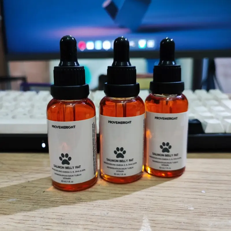 SALMON BELLY FAT Minyak Ikan Salmon 30 ml untuk kucing dan anjing 4