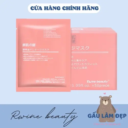 Mặt Nạ Chiết Xuất Tế Bào Gốc Nhau Thai Rwin Beauty Cao Cấp - Tách Lẻ (1 Miếng)