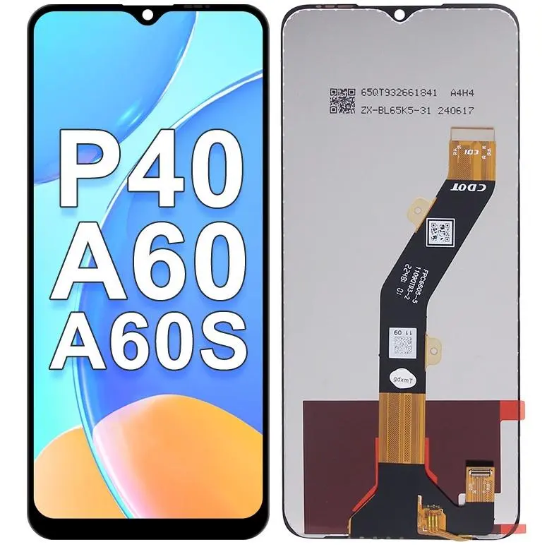 For Itel A60 A60s P40 A662L A662LM LCD Display Touch Screen