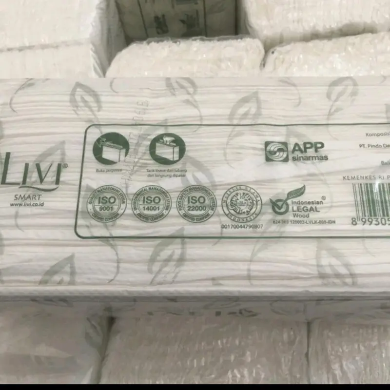 TISSUE LIVI TOWEL PAKET 4 PACK / TISSUE LIVI Sekali pakai Dapur Dapat Terurai Pola Aroma 2 Lapis Lembut Sheets Tisu Minyak 2