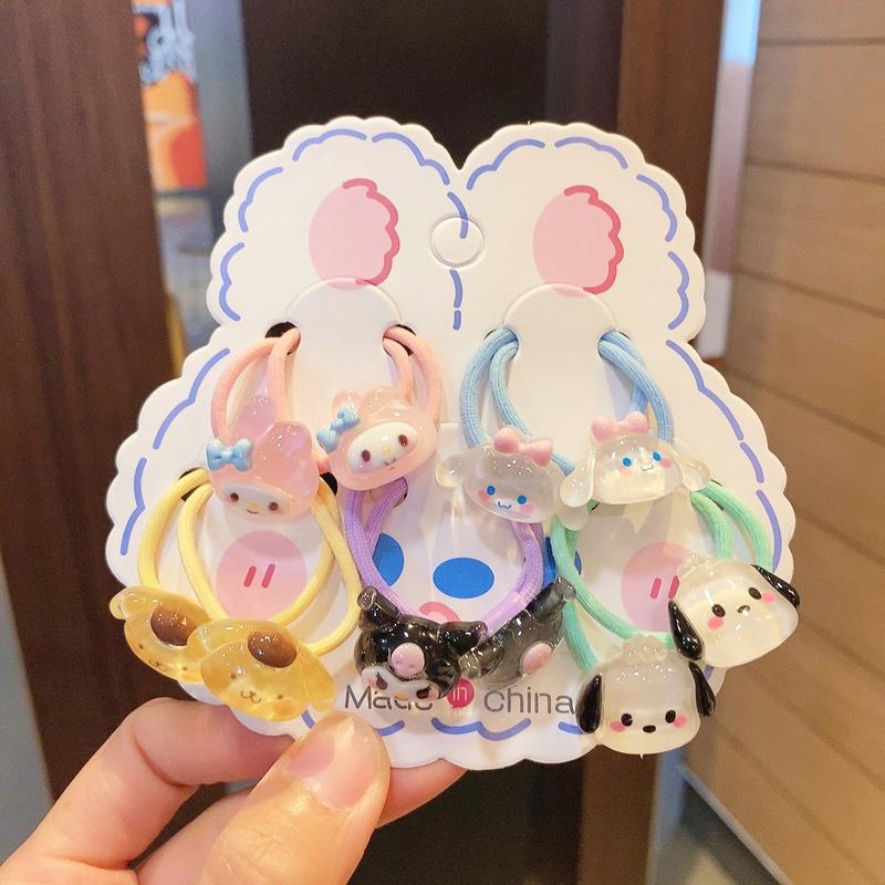 Product Introduction of Wholesale 10pcs/lot Cute Cartoon Kids Hair Ties Children's Elastic Bands Headwear Lovely Kids Ponytail Holders Children's Hair Accessories Headbands Cute Head Decorations 5