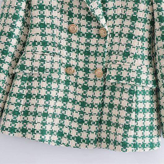 Blazer Green Tweed 004471 Kerja Wanita 2
