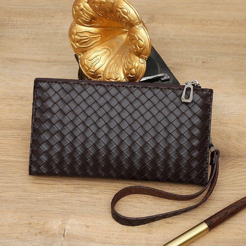 Product Introduction of 20252023 New Men's Clutch Fashion Wallet Business Leather Woven Versatile Handbag Young Men's Clutch Bag 7