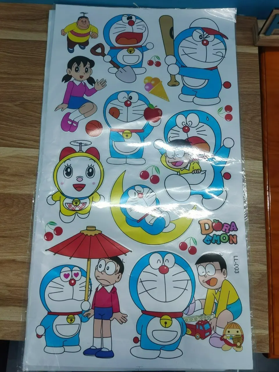 Tranh Decal dán tường, trang trí Tủ, bàn học cho bé hình siêu nhân doremon, người nhện đẹp kt 60cmx33 cm giá siêu rẻ Decor Decor Phòng