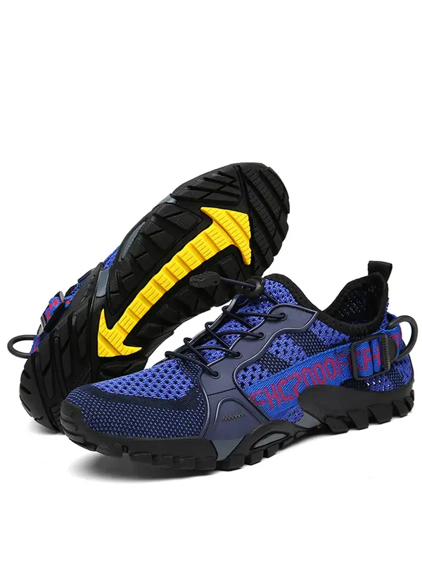 Unisex Letter Patched Colorblock Water Shoes, Sporty Quick Drying Beach Shoes, Outdoor Swimming Pool River Boating Fishing Diving Surfing Yoga Shoes 5