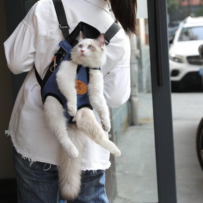 Cat Bag Outdoor Portable Pet Backpack Cat Strap Chest Bag Vest Backpack Cat Bag Cat Go out Fantastic Product 3
