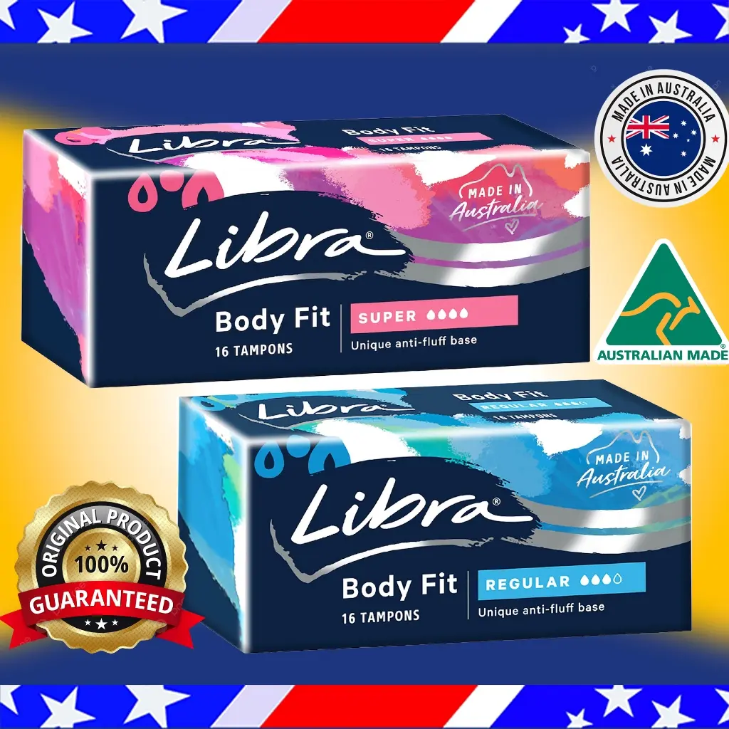 Tampon Libra Body Fit Super, Libra Regular Australia Import