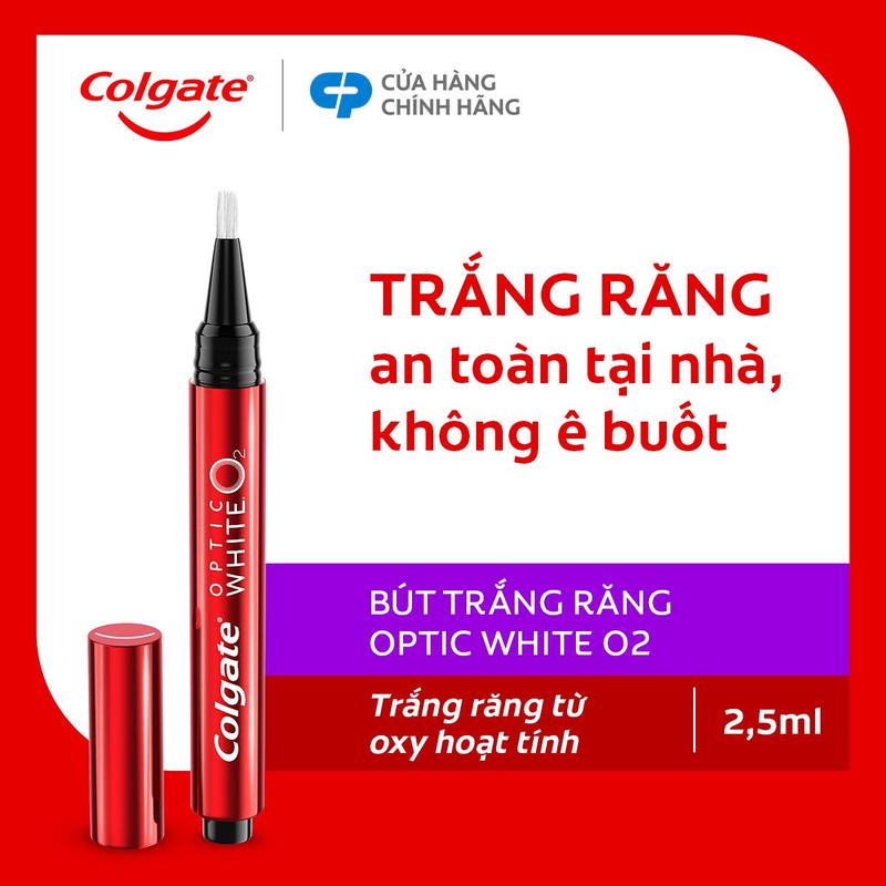 Bút hỗ trợ giúp làm trắng răng Colgate Optic White O2 2,5ML