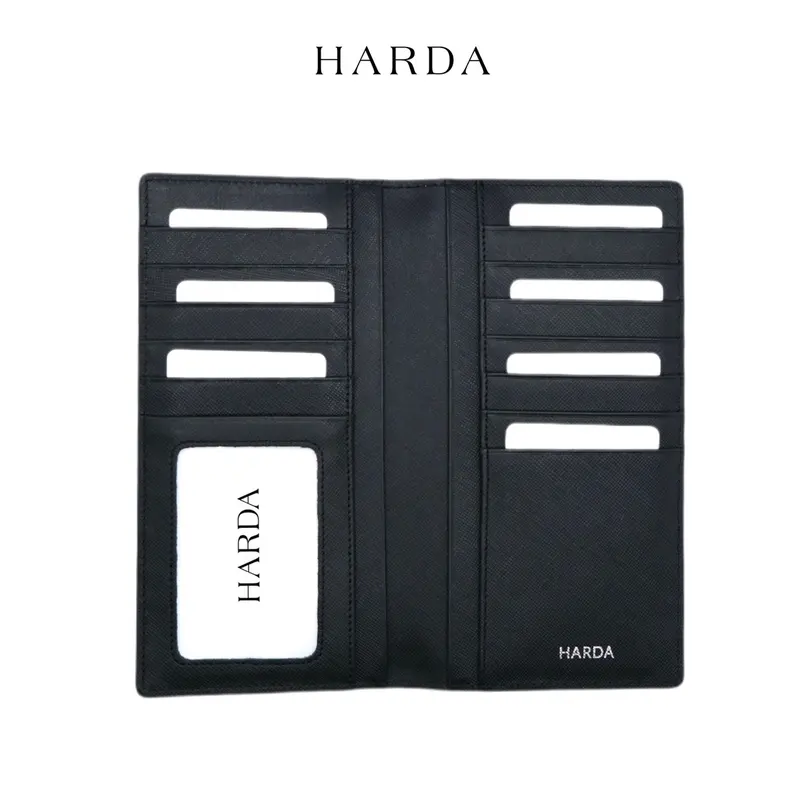 Ví Dài Bóp Dài Cầm Tay Harda - Chất Da Saffiano Wallet Nam 1