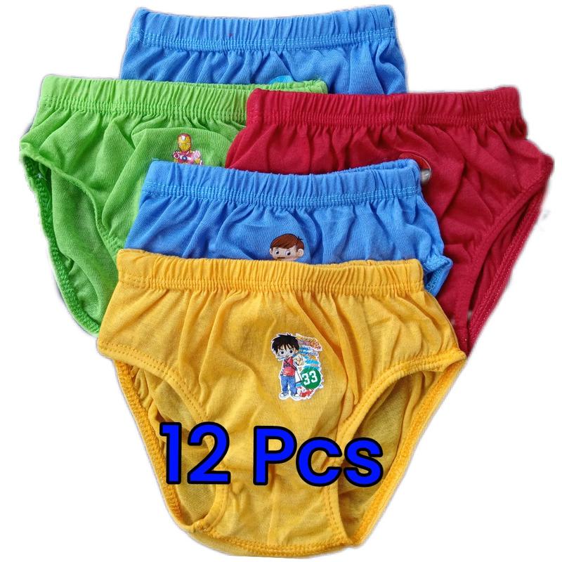 12pcs Celana dalam anak laki laki Celana dalam anak cowok Cd anak cowok Motif super hero 0