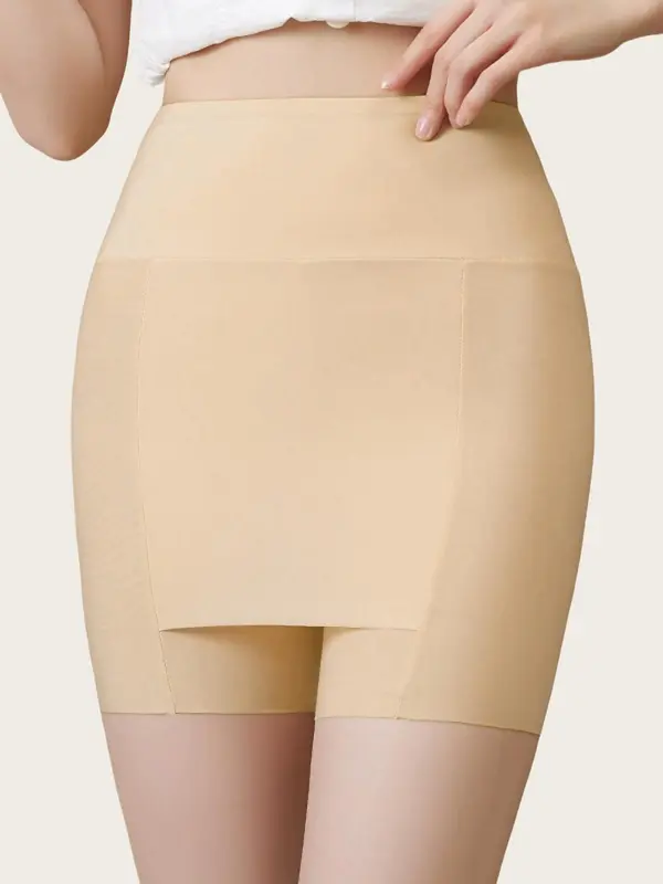 3 Counts Women's Leggings High Waist Tummy Control Seamless Shorts-Double Layer Shapewear For A Smooth Silhouette, A Must-Have For Windy Days 8