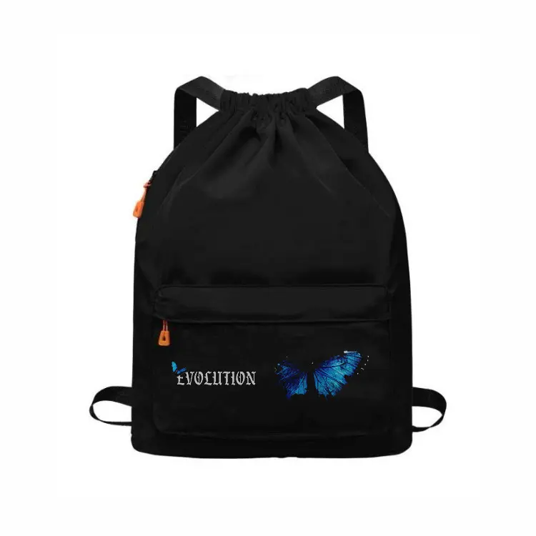 Tas Ransel Punggung Kerut Waterprouf Pria Wanita Motif DINO Distro - Tas Serut | Devva.id Canvas Sekolah Backpack 2
