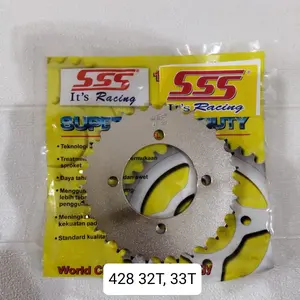 SSS Racing Gear Belakang 428 RXX RX King New Fizr Vega R New Jupiter Z New 30T 31T 32T 33T 34T 35T 36T 37T 38T 39T 40T 41T 42T 43T 44T 45T