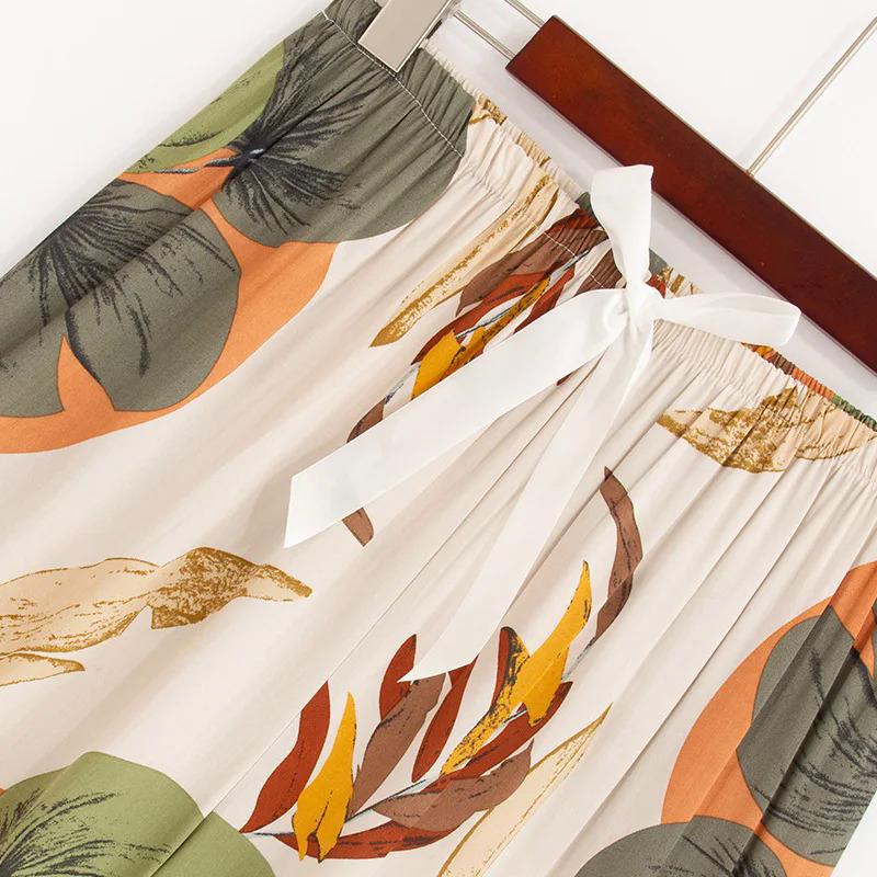 Product Introduction of Hot Cross-Border Home Wear Plus Size S-3XL Pajama Set Viscose Cami and Shorts Pajamas For Women 5