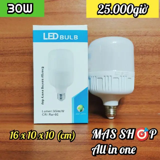 Bóng đèn LED trụ 5W - 10W - 15W - 20W - 30W / SIÊU TIẾT KIỆM 8