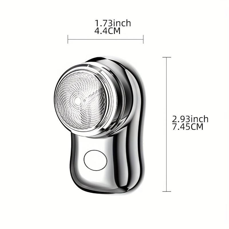 ￼Máy Cạo Râu Mini 6 Lưỡi Kép Tự Mài- dao cạo râu điện chống nước cổng sạc USB siêu nhanh 3