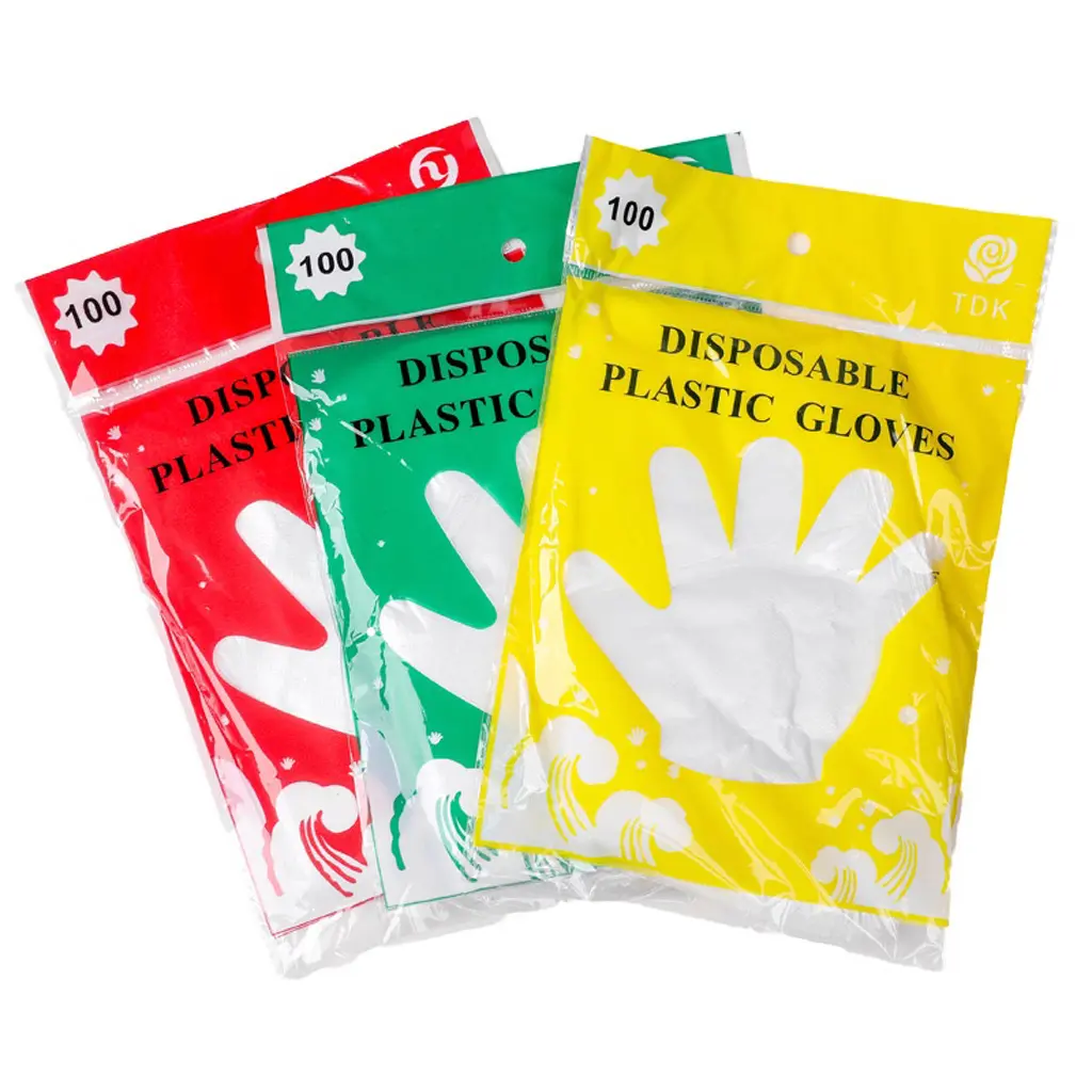 Sarung tangan plastik isi 70pcs plastic hand glove higienis anti bakteri