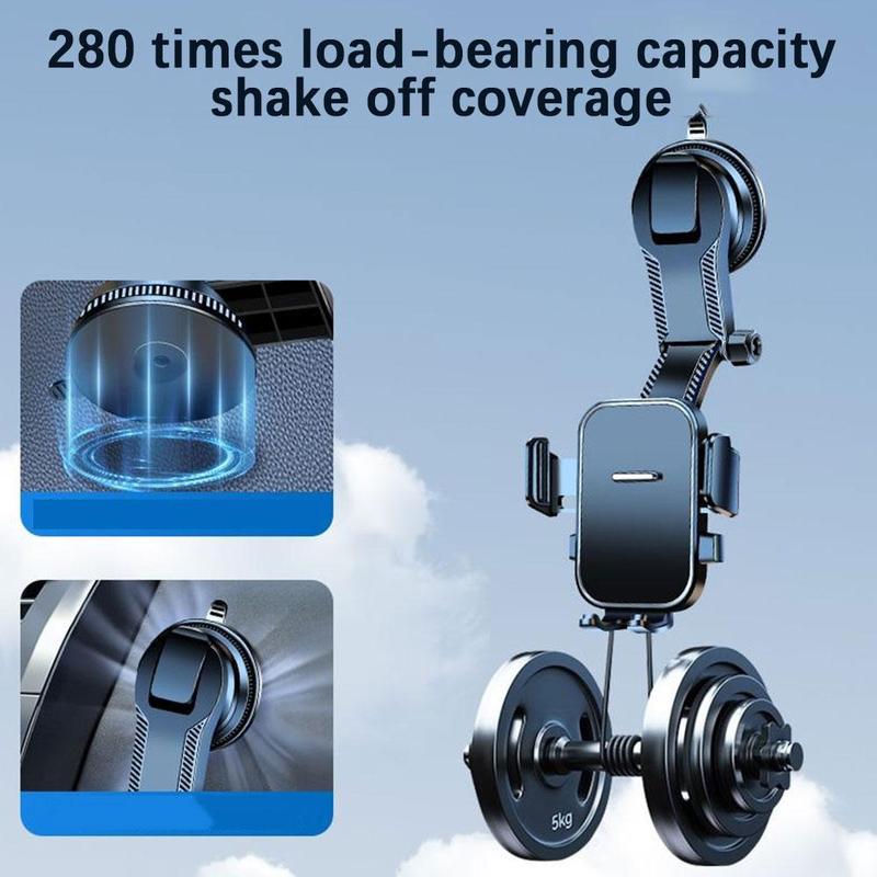 Car Phone Holder Phone Clamps On Waterfall-shaped Cars Do Not Obscure Driving Vision 360 Degree Rotation 5