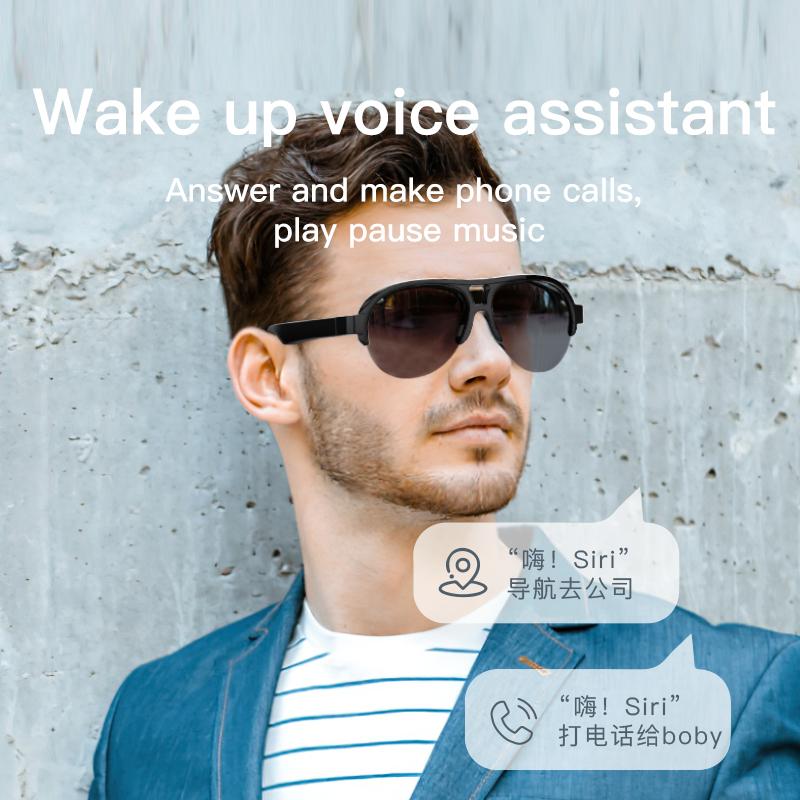 F08 Bluetooth Lenses Man Water Proof Smartglass Connected Bezel Smartglasses Polarized Men's Sunglasses Smart Glasses Sunglasses - Image 2