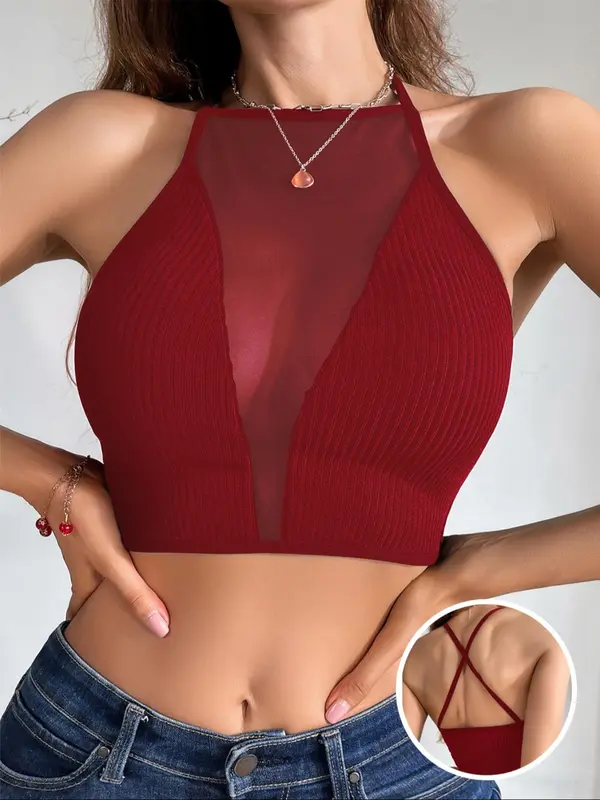 Women's Solid Backless Bra, Breathable Comfortable Bra, Women's Lingerie for All Seasons 6