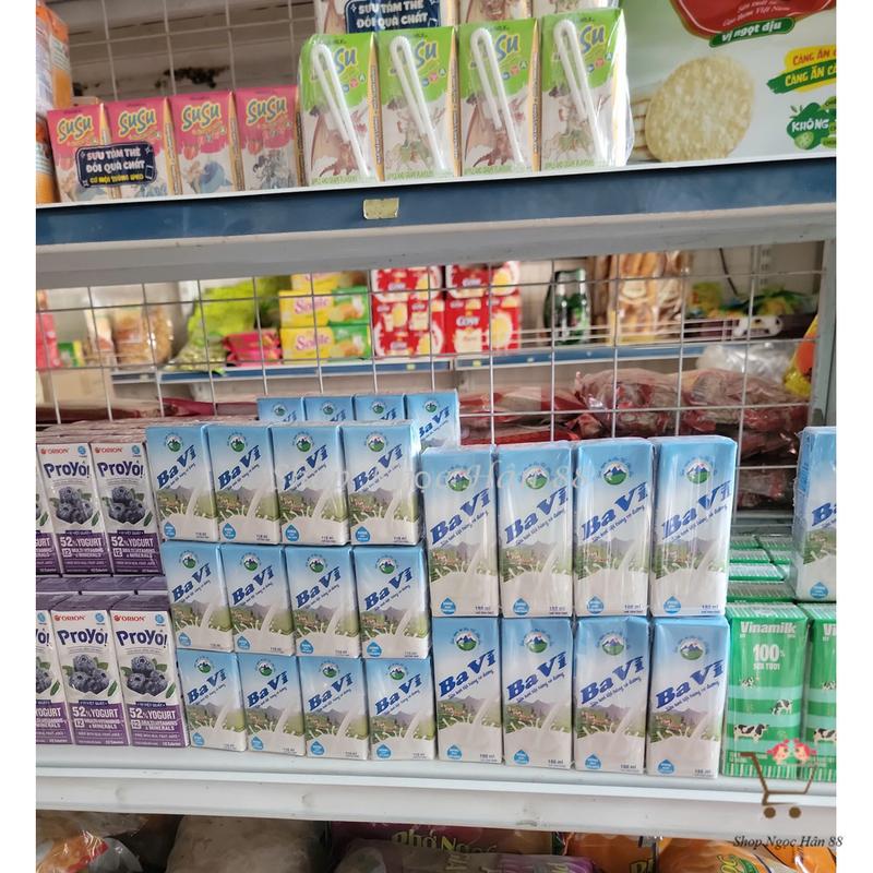 Thùng 48 hộp Sữa tươi tiệt trùng Ba Vì Có đường/ít đường 110ml/hộp 5