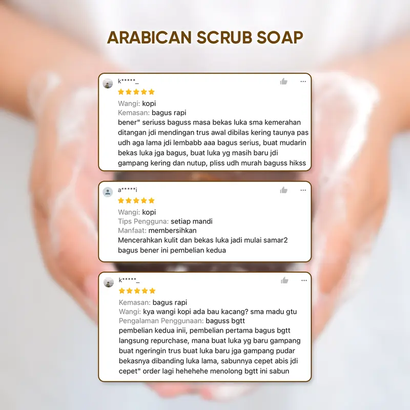 GET 3 Arabican Scrub Soap D'Savior - (Special Live Only) 5