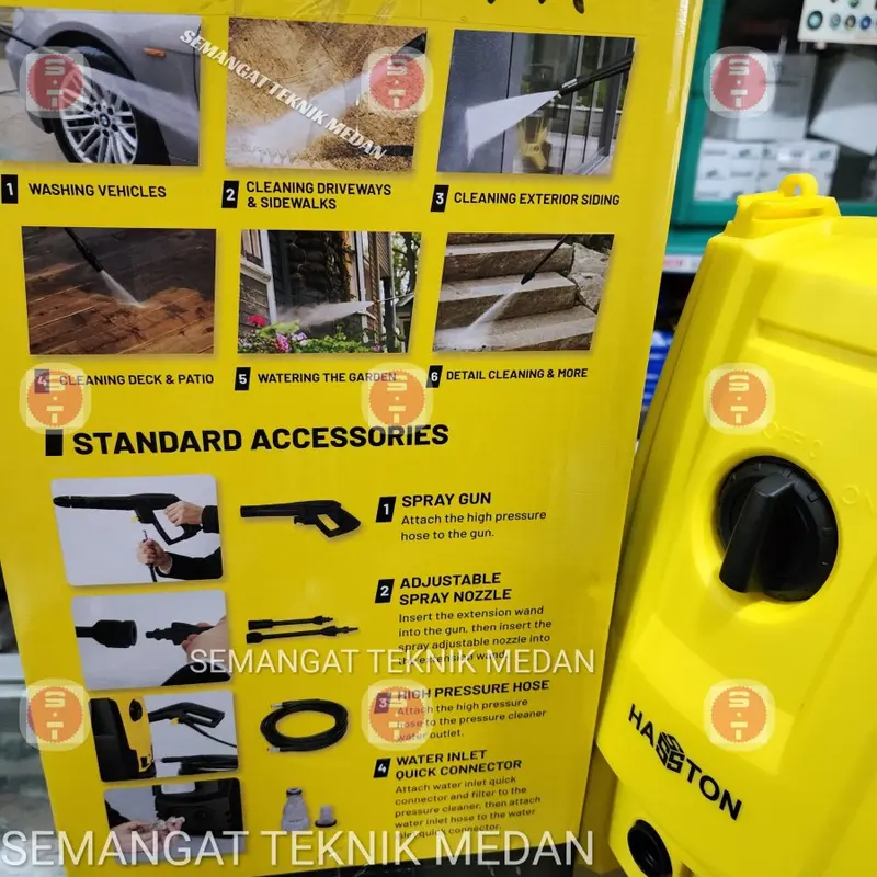 MESIN STEAM CUCI MOBIL MOTOR JET CLEANER AC 70 BAR HASSTON 3600-017 1