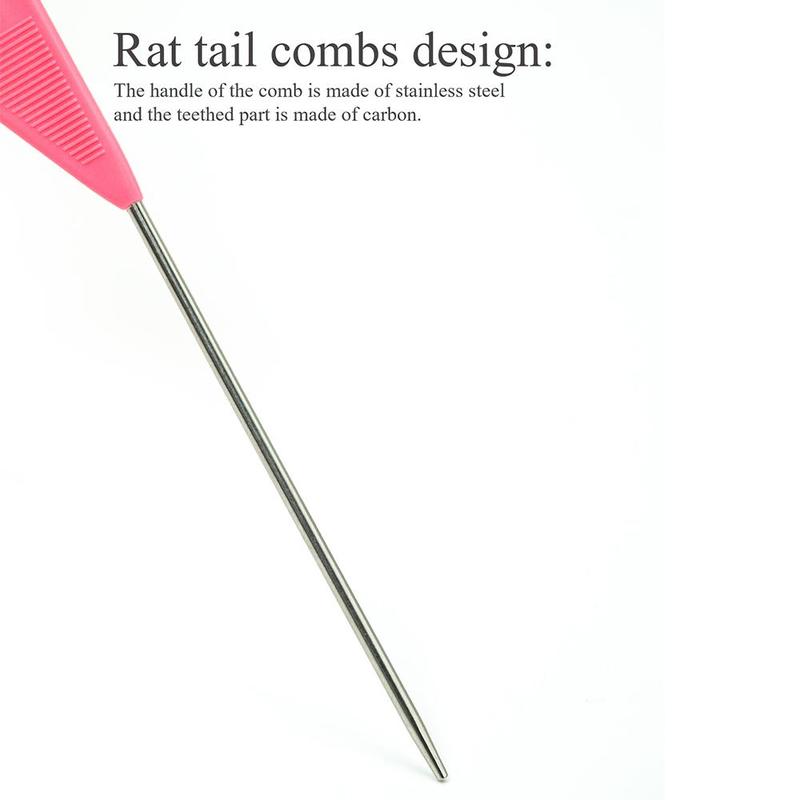 Professional Pointed Tail Hair Comb, Hairstyling Comb, Anti-static Hair Dye Brush, Rat Tail Hair Comb, Heatless Hair Styling Tools, Hair Products, Barber Accessories, Hair Products, Valentine's Day Gift 7