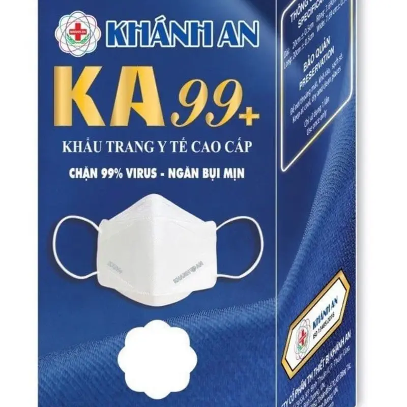 Khánh An Khẩu trang y tế 4 lớp kháng khuẩn cao cấp 4D Khánh An Ka99 Ka99+ (hộp 30 cái) 1