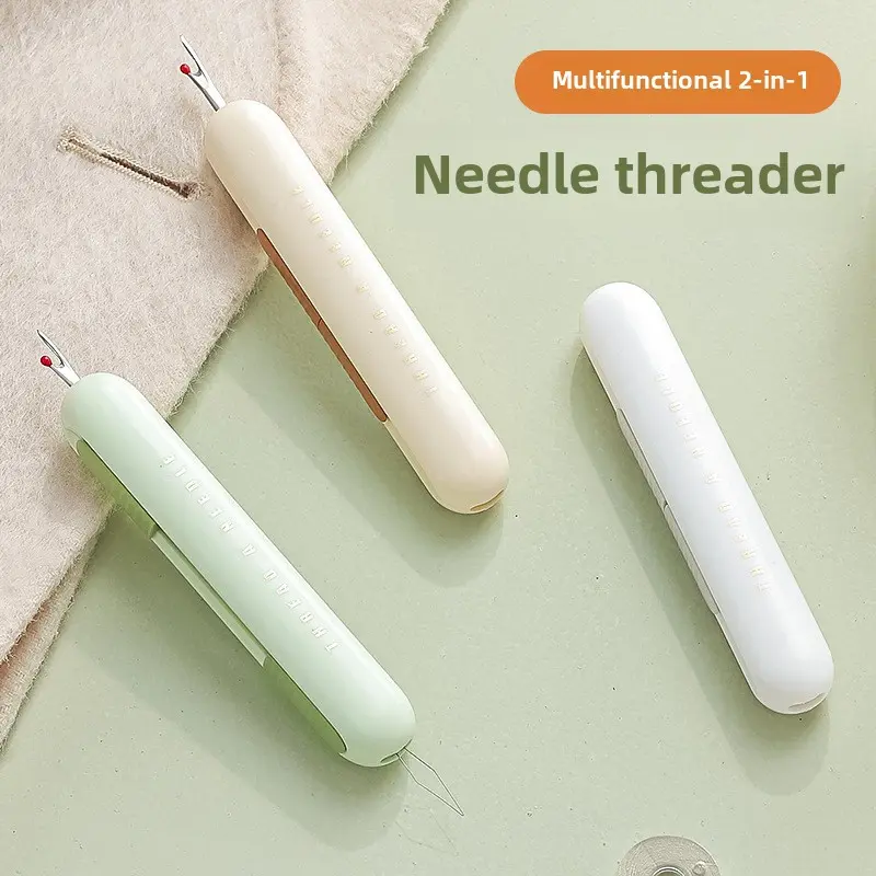 Dụng Cụ Xỏ Kim, 2 Trong 1, Dành Cho Người Già, Dụng Cụ Gắp Chỉ May, Dụng Cụ May Dành Cho Người Già, Dụng Cụ Xỏ Kim Đa Năng, Dụng Cụ Gia Đình, Thích Hợp Cho Kim May Vá, Dụng Cụ Xỏ Kim May Vá Thủ Công 2