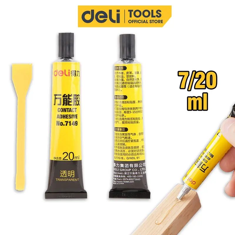 [LIFEDL157] Keo Siêu Dính Đa Năng Deli - 7ml/ 20ml - Có Thể Dán Trên Mọi Bề Mặt - Phù Hợp Sửa Chữa, Ghép Nối - 7140/7149 0