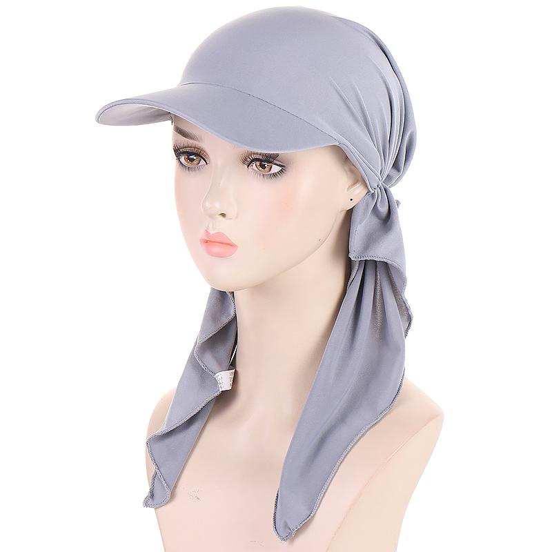 Product Introduction of Women's Cap Solid Color Headscarf Muslim Multicolor Hijab Baseball Cap Classic Turban Hat Fashion Women Outdoor Islamic Instant Hijabs Caps Sun Hats 21