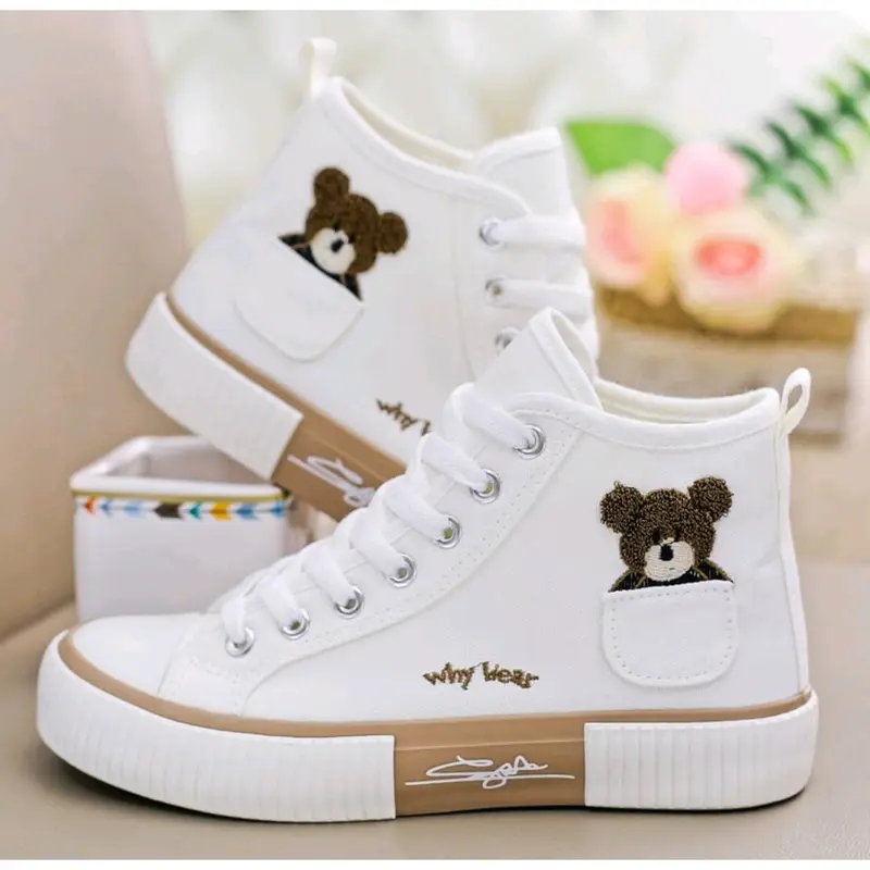 Sepatu Sekolah Anak Perempuan Motif Beruang Termurah Sepatu Botts keren 0