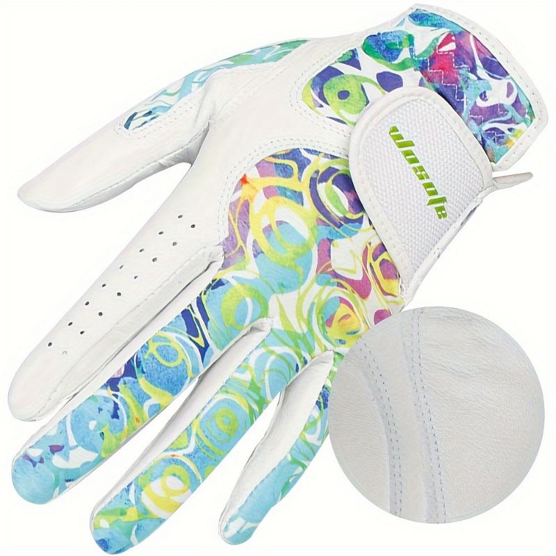 Soft Sheepskin Golf Gloves - 1 Pair for Women, Breathable Stretch Lycra, Fashion Non-slip with Wear-resistant Palm, Perfect Gift for Female Golf Enthusiasts 2