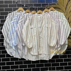 RJM - Kiana Stripe Atasan Wanita Katun | Atasan Wanita Terbaru