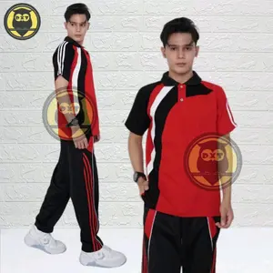 Setelan Olahraga Pria Lengan Pendek Seragam Training Pria Wanita