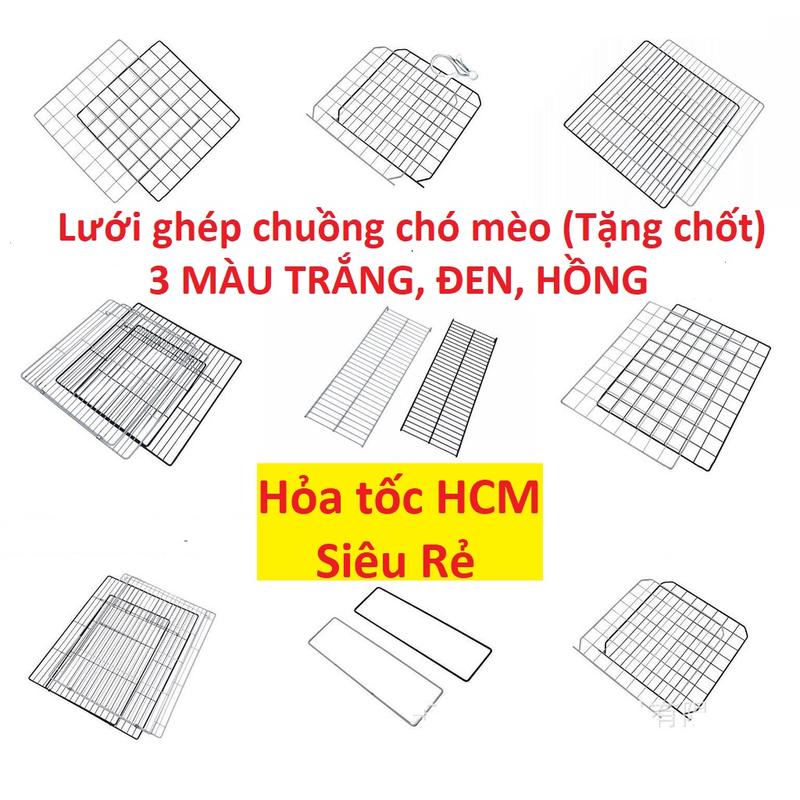 Tấm ghép chuồng cho chó mèo Quây rào lồng chó mèo 1 tấm tặng 2 chốt