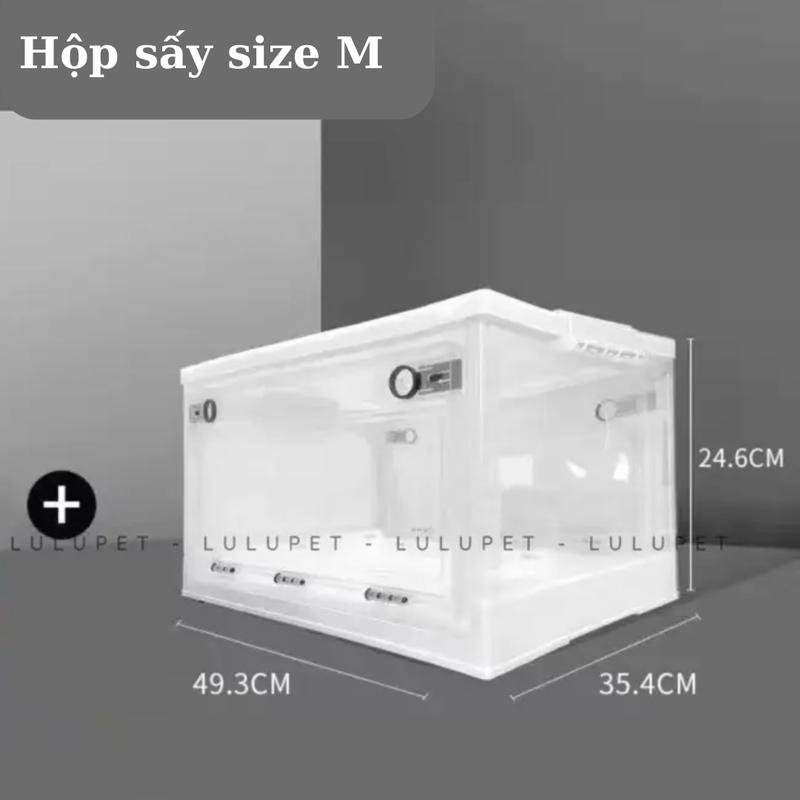 Product Introduction of [TẶNG BÀN CHẢI + KHĂN TẮM] Combo Hộp Máy sấy lông chó mèo đa năng tiết kiệm, lồng sấy lông mèo, công suất 600W, sấy khô lông thú cưng nhanh chóng, sấy quần áo, sấy giày khi ẩm. TiCipet 7