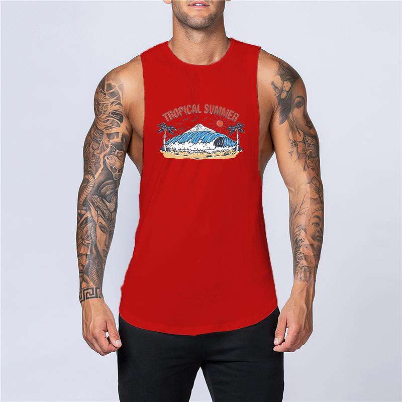 Product Introduction of Fashion Leisure Clothing Men Outdoor Y2k Print Tank Top Breathable Basketball Sleeveless Shirt Gym Sport Summer Quick Dry Fnaf 4