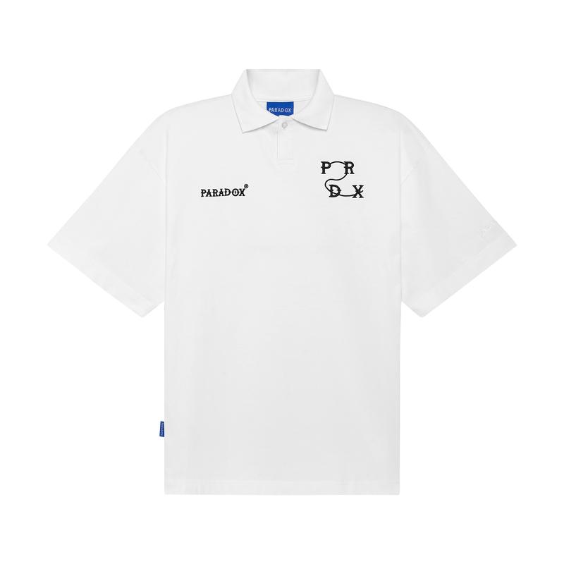 Áo Thun Nam Có Cổ Ngắn Tay PARADOX Menswear WEE LOGO POLO SHIRT - Trắng, Đen  Tay Ngắn