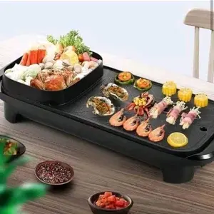 Cypruz bbq dan hotpot elektrik warna Hitam