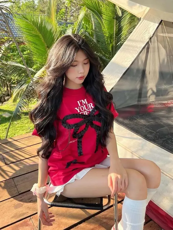 [LOCAL BRAND] Áo thun Hades Cerise Bow Tee tay lỡ, form rộng vải Cotton hời trang nam nữ Unisex Streetwear 5