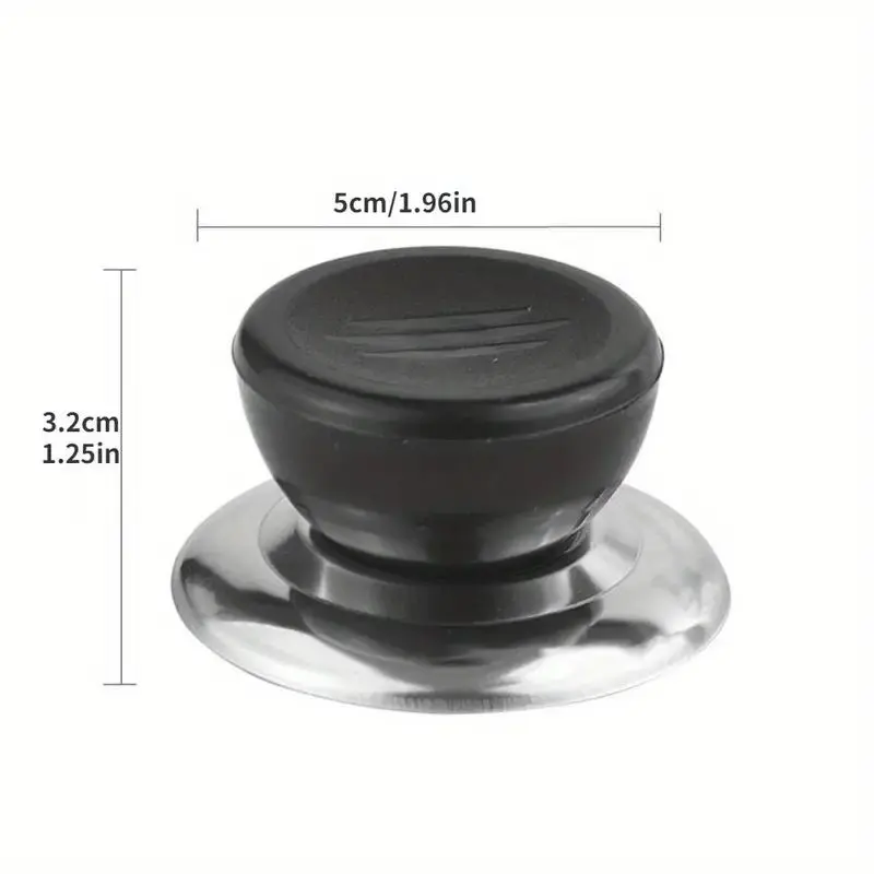 Replaceable Universal Pot Lid Handle, 5 Counts/set Anti-scalding Pot Lid Handle, Universal Design, Home Kitchen Accessories Pot Lid Cap, Top Bead 1